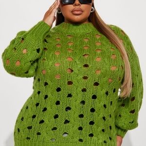 Chartreuse Oversized Sweater